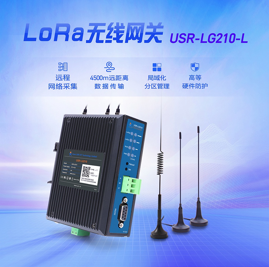 LoRa私有協(xié)議網關USR-LG210-L