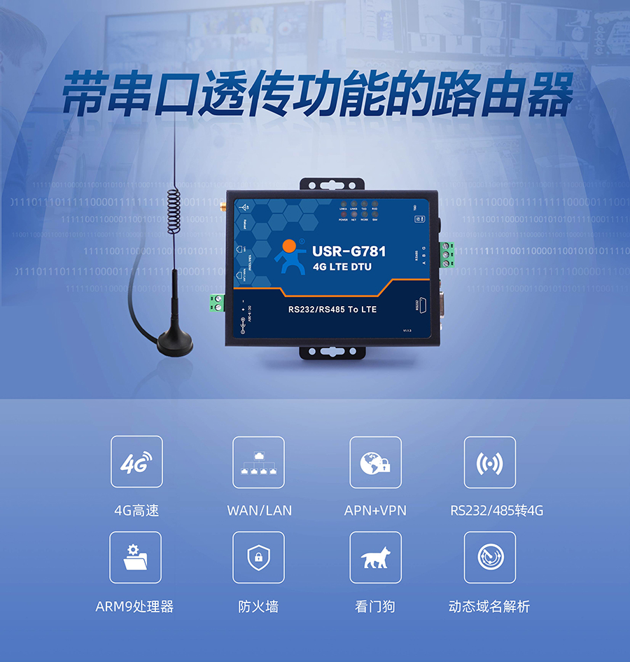 RS232/485串口透?jìng)鞴δ艿?G工業(yè)路由器_APN+VPN虛擬專網(wǎng)