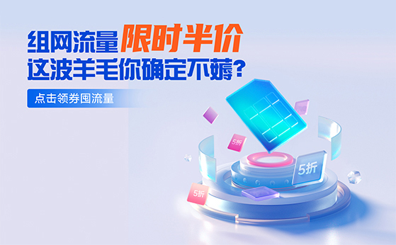 組網(wǎng)流量限時半價！你還在等什么？